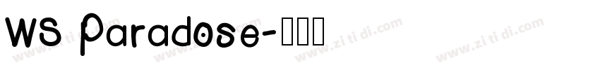 WS Paradose字体转换